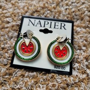 NWT Napier watermelon 🍉 earrings